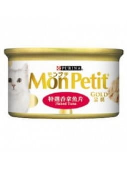 Monpetit 金裝 特選吞拿魚片貓罐頭 (湯汁) 85g